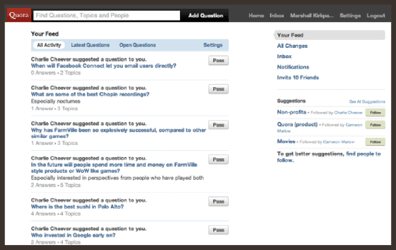 Quora example.