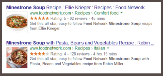 Google customer reviews example from a search.