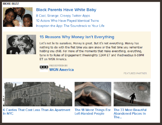 Example of related posts on BuzzFeed.