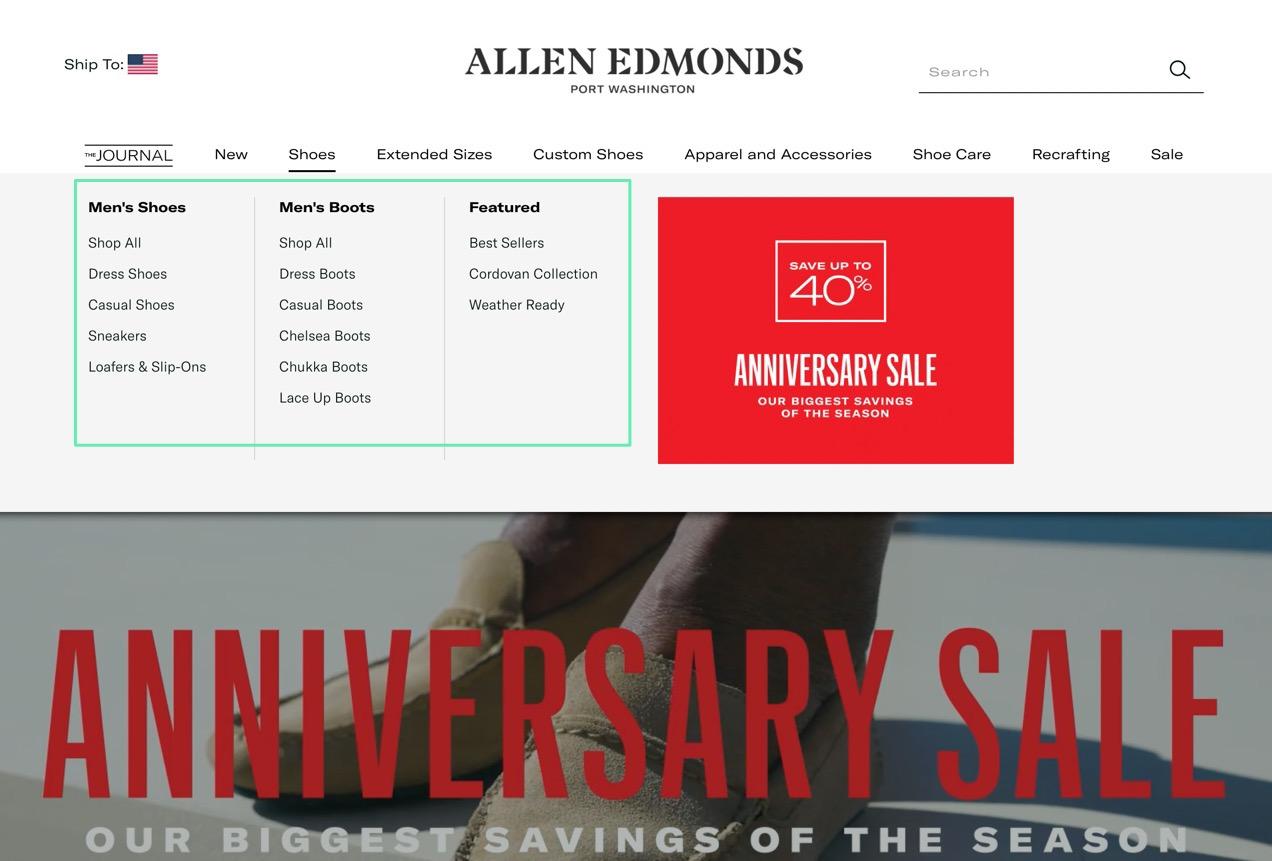 custom navigation links in the best ecommerce platform for SEO
