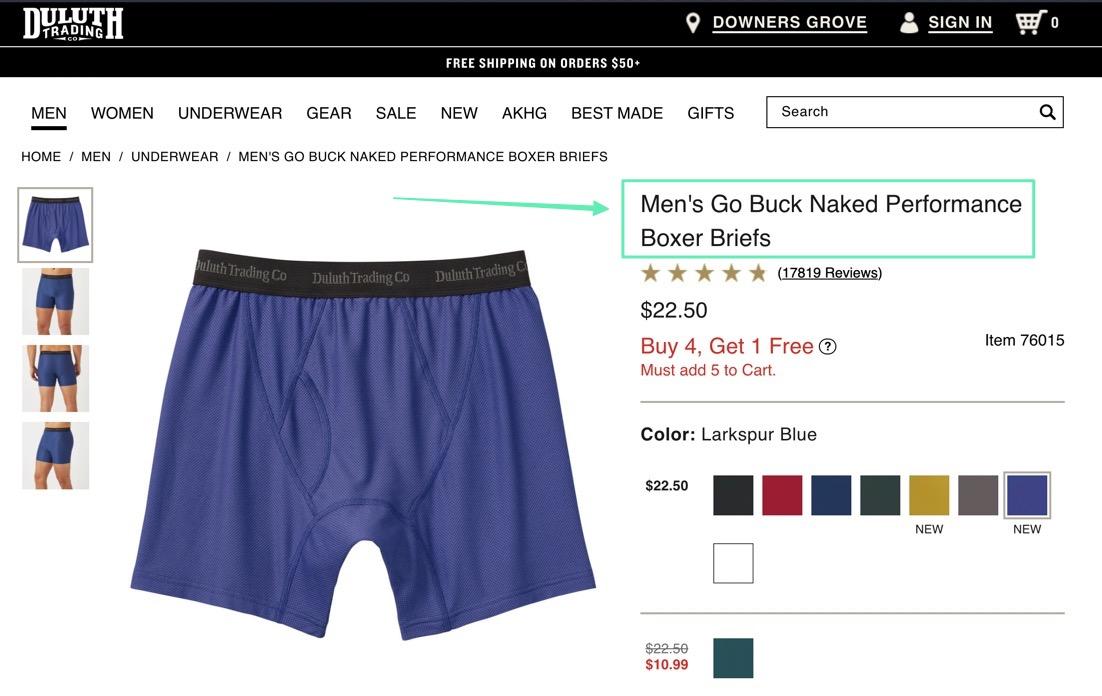 custom h1 headings in the best ecommerce platform for SEO