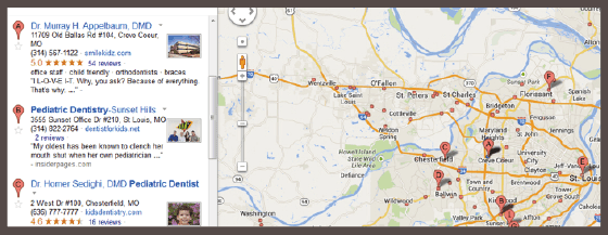 Google Places entry example - Exact names, addresses, phone numbers and even photos can make a difference with your listing
