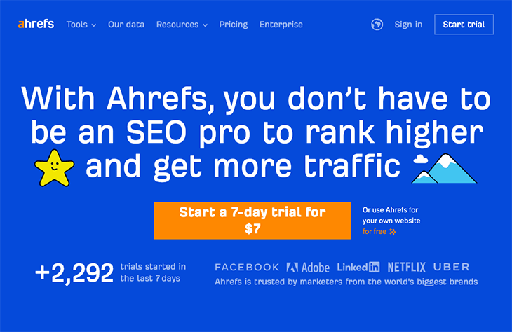 ahrefs - инструмент seo-маркетинга