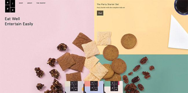 ecommerce website - aida eats