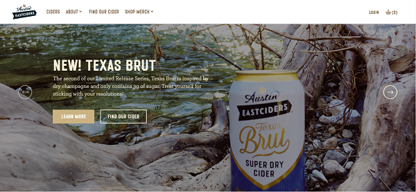 ecommerce website - austin eastciders store