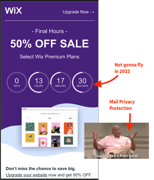 best marketing strategies for 2022 - no more countdown timers in emails