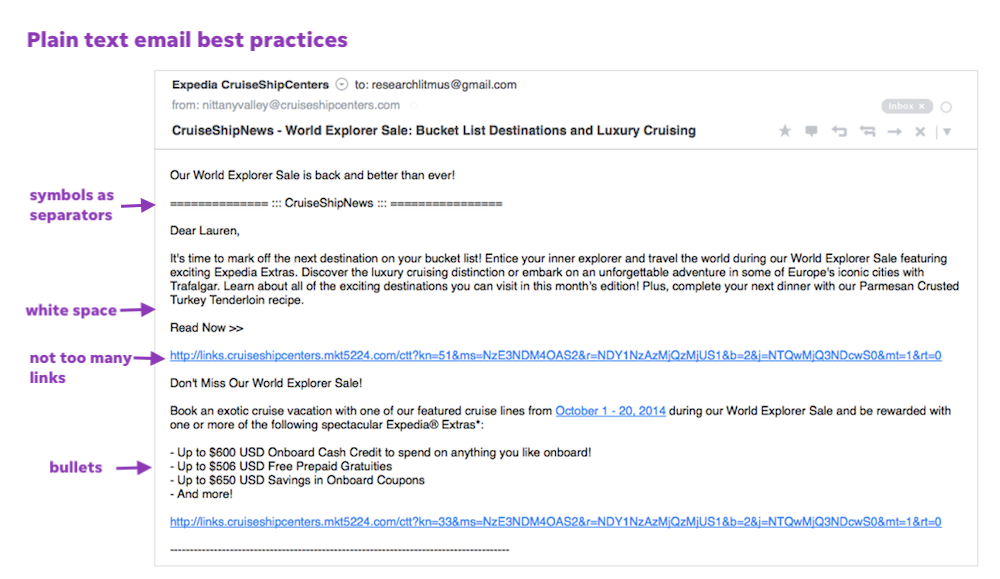 best marketing strategies 2022 - plain text email best practices