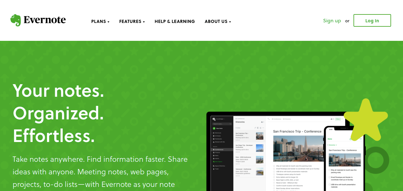 Evernote - best alternative to airtable