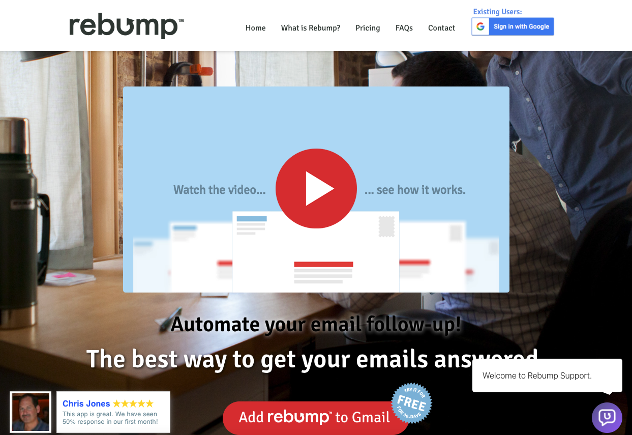 Rebump, one of the best sales prospecting tools