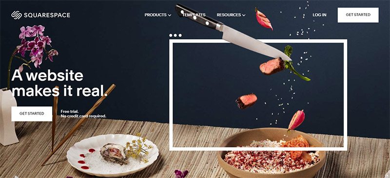 squarespace homepage
