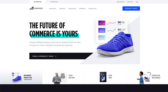 BigCommerce homepage