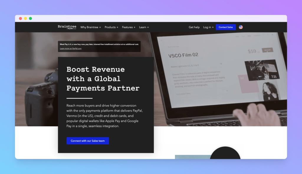 braintree - Best Subscription Billing Software
