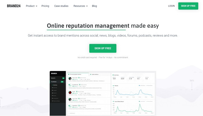 Brand24 Homepage