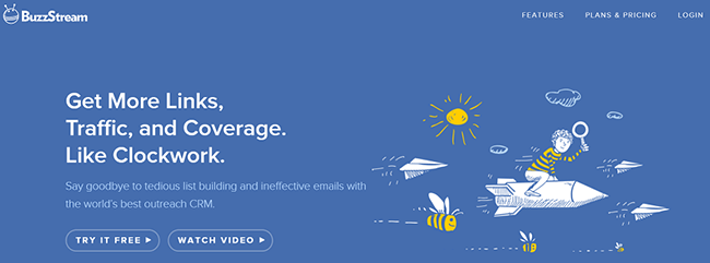 BuzzStream Homepage