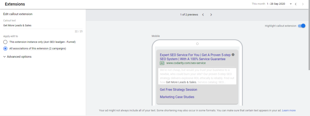 Ultimate Guide to Paid Search Advertising 29 Бэкэнд расширения выноски