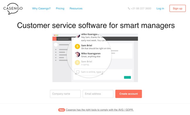 casengo live chat app