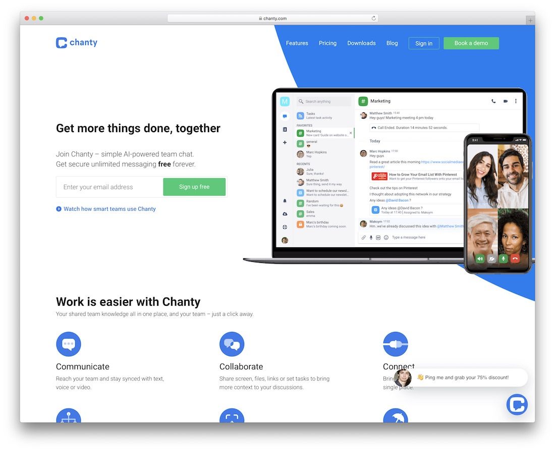 chanty productivity tool