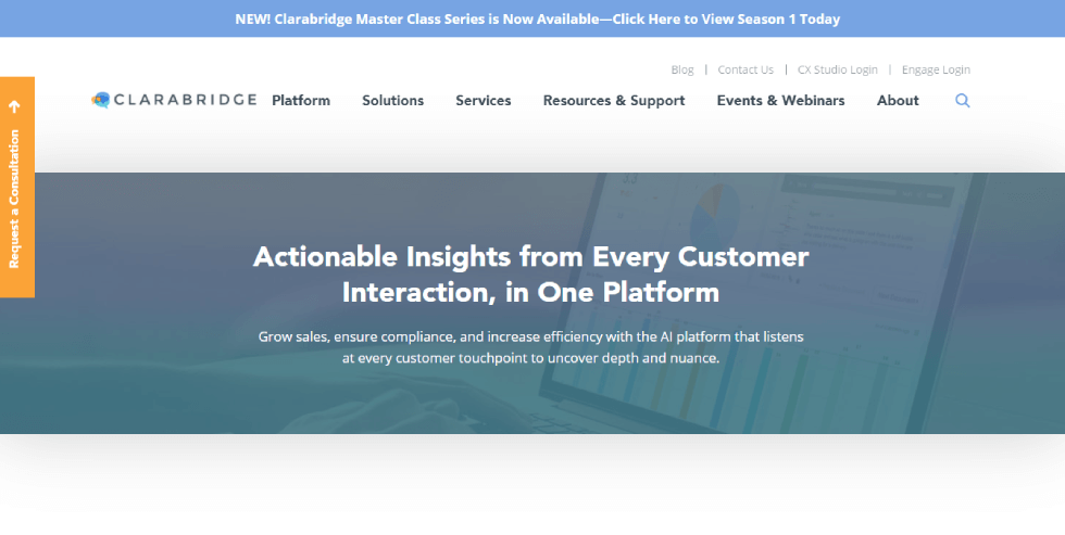 ClaraBridge customer experience tool