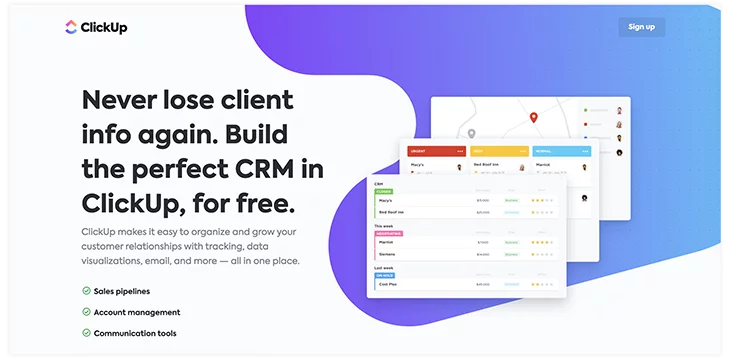 clickup a crm tool
