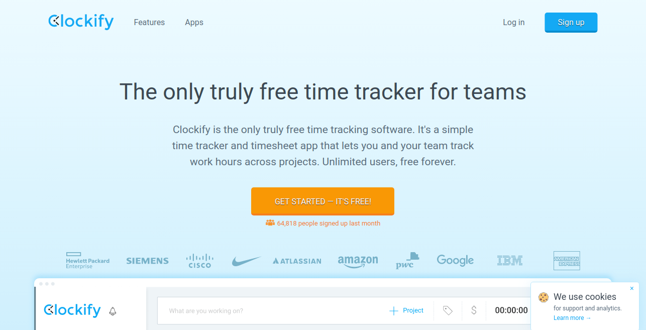 Clockify as time management system