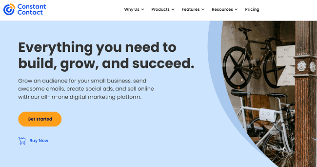 Constant Contact Homepage
