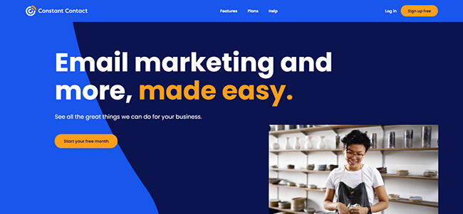Constant Contact Homepage
