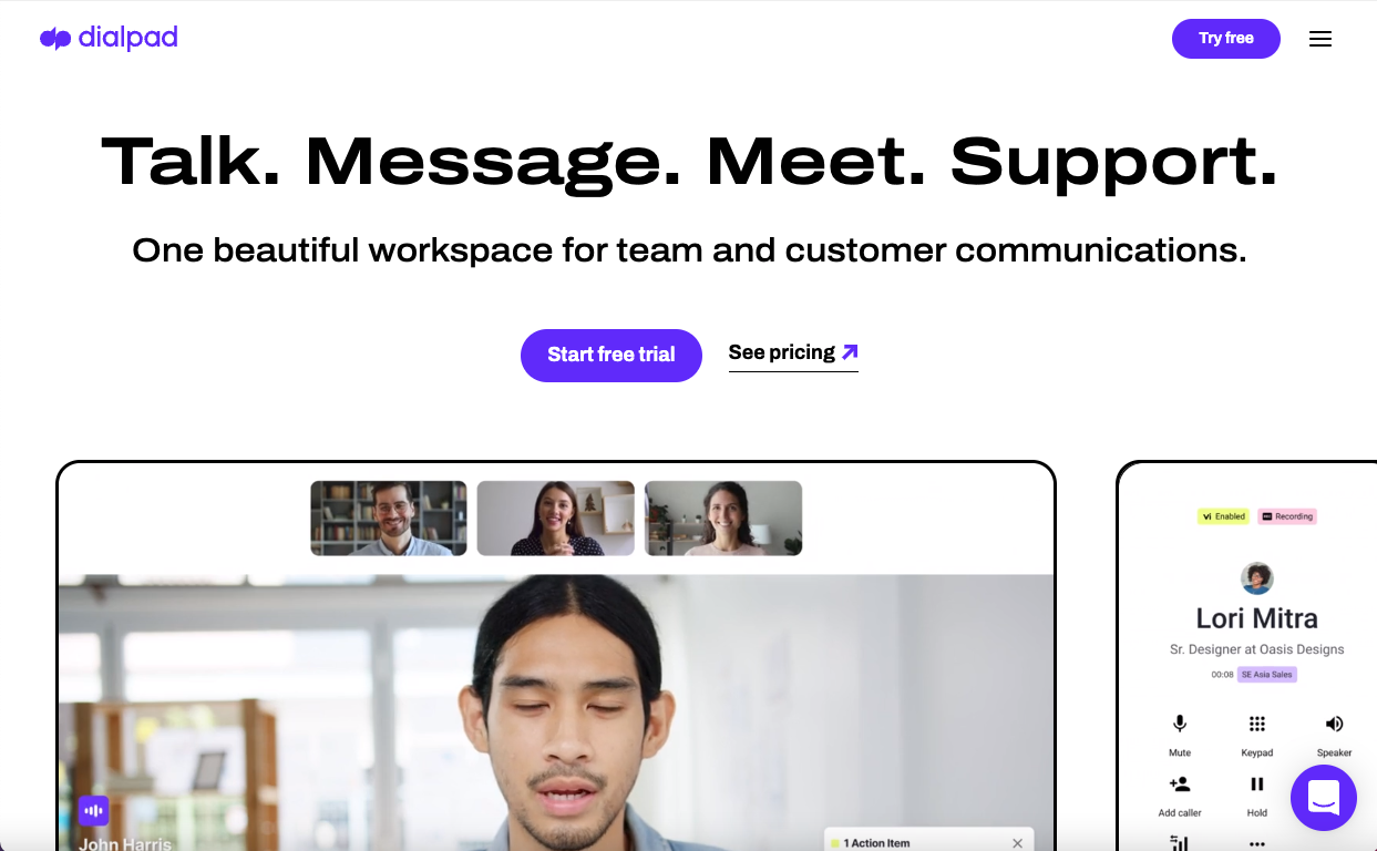 Best sales prospecting tools, Dialpad