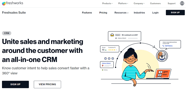 Freshworks Homepage