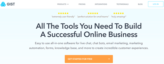 Getgist Homepage
