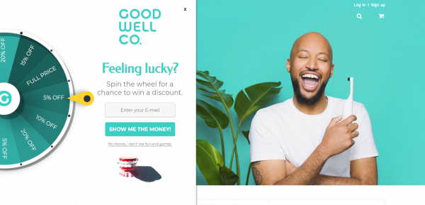 ecommerce website - the Goodwell company