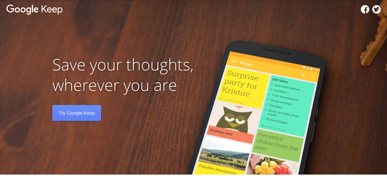 Note taking app - Google Keep