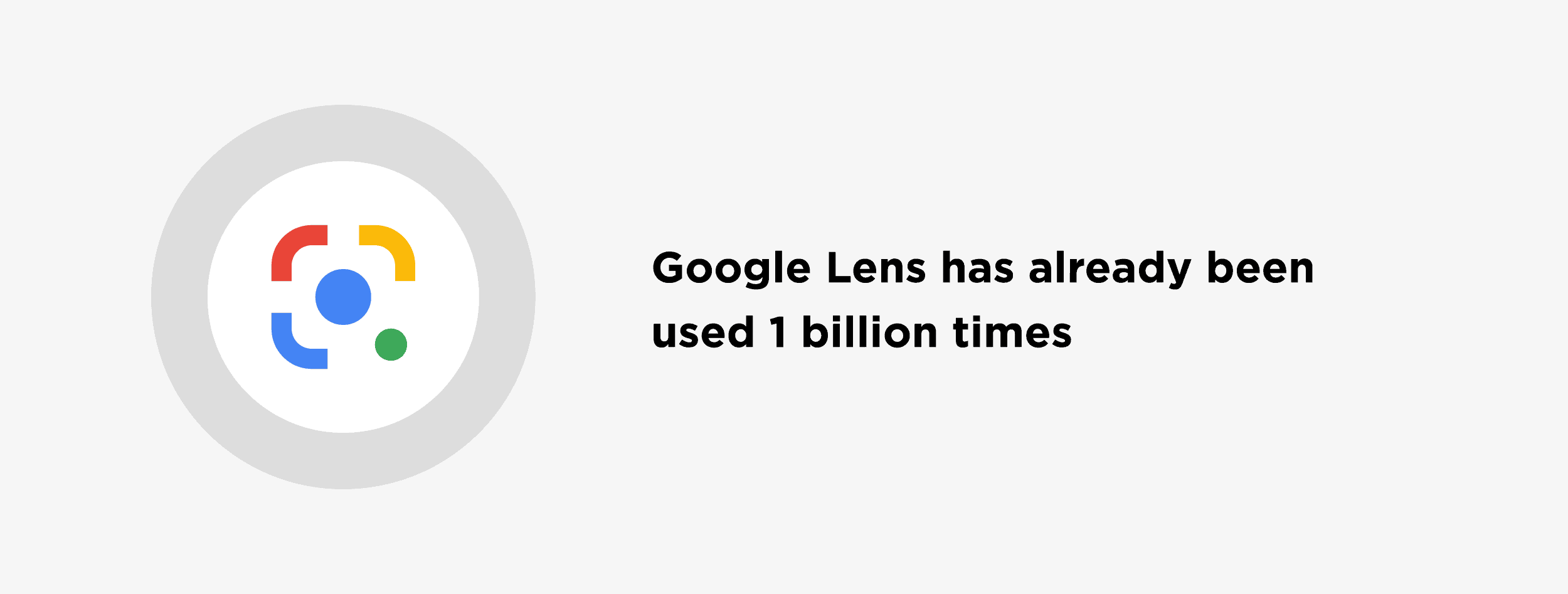 Google Lens has already been used 1 billion times