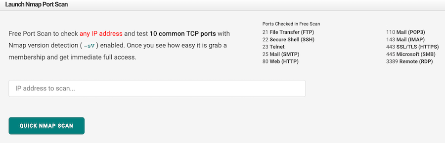hackertarget-nmap