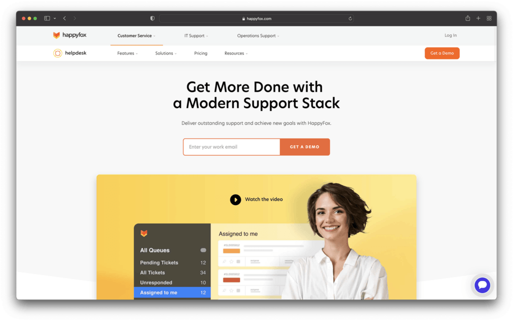 happyfox - best help desk software for small business