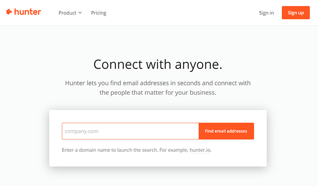 hunter Homepage