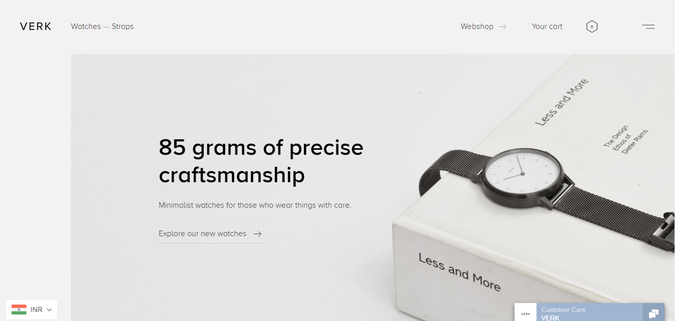 ecommerce website - verk