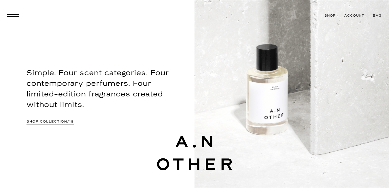 ecommerce website - a.n. other