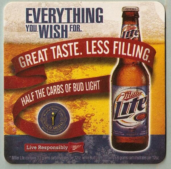 Запоминающиеся рекламные кампании: Miller Lite