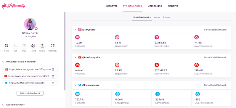 Influencity - influencer platform 2022