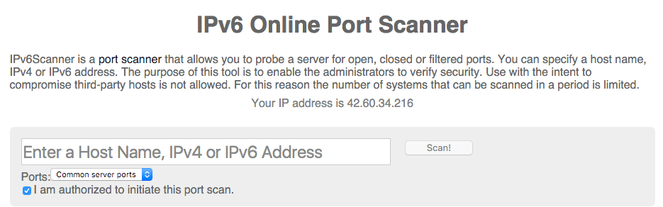 ipv6-сканер