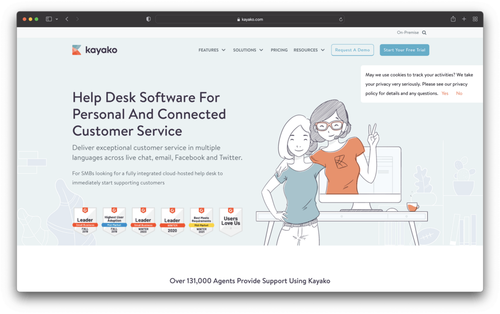 kayako - best help desk software for small business