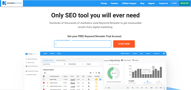 Keyword Revealer Homepage