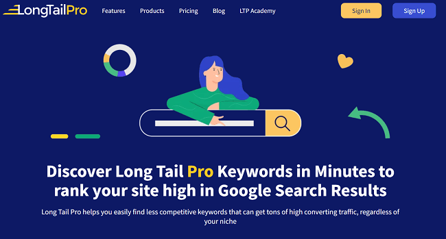 LongTailPro Homepage