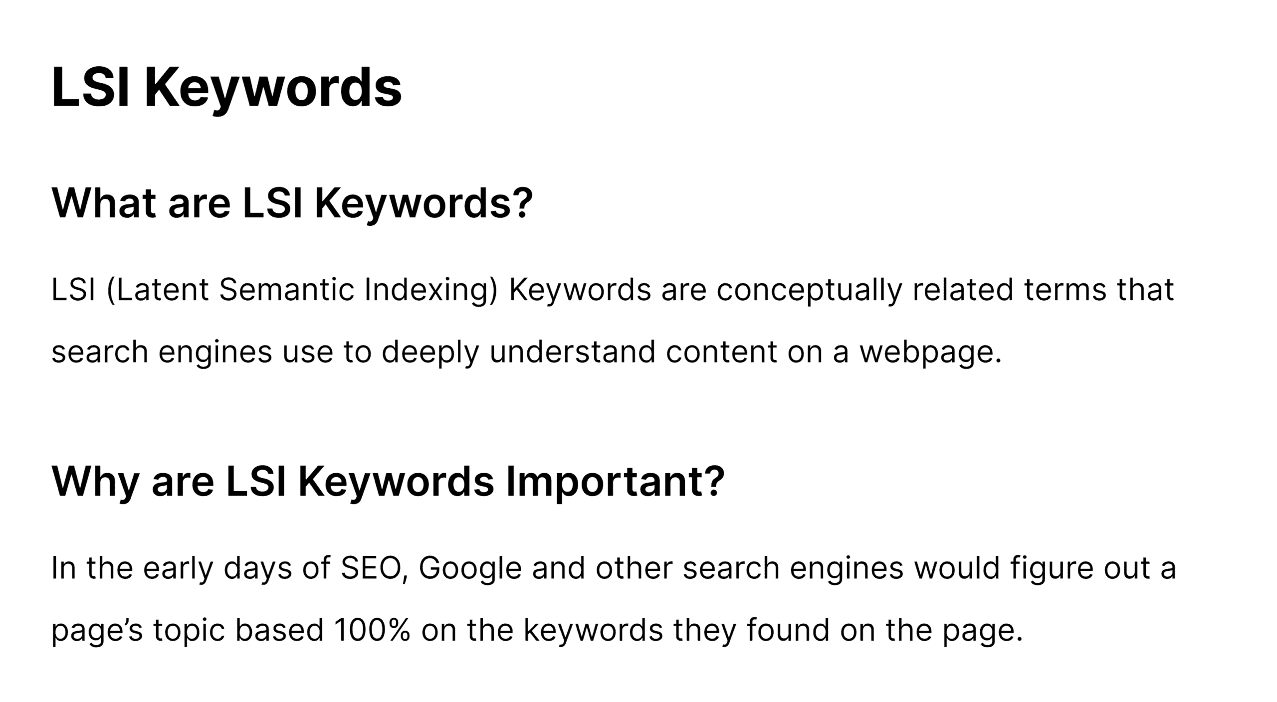 LSI keywords post – Entries