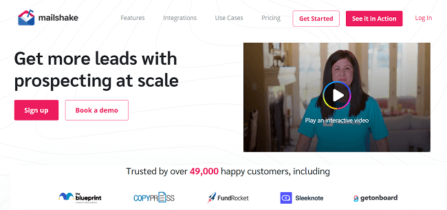 Mailshake Homepage