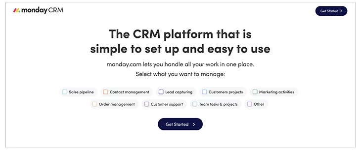monday a crm tool