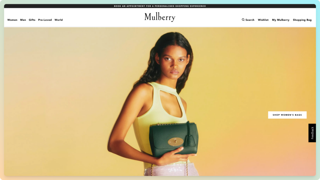 mulberry - Best Ecommerce Website Designs