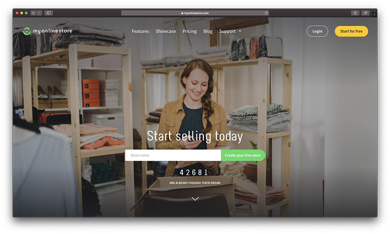 myonlinestore best free ecommerce website builder