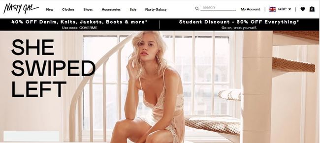 online store - nastly gal
