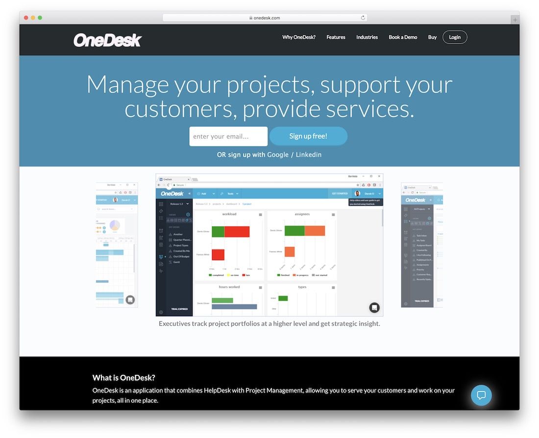 onedesk productivity tool